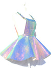 Renee Snakeskin Holographic Skirt Jumpsuit