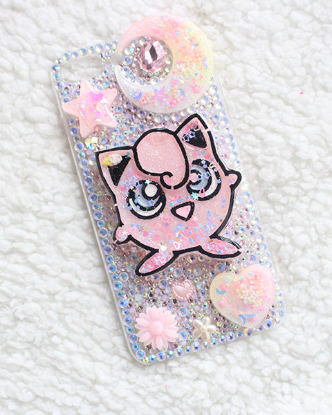 Kawaii Pastel Shaker JigglyPuff RhineStone Case IPhone 7+ - Feelin Peachy