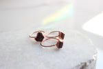 Raw Garnet Copper Ring