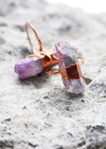 Lilac Aura Rainbow Electroformed Copper Statement Ring