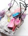 Aura Crystal Pointer Copper Pendant