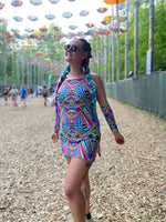 Get Lost Mini Split Dress