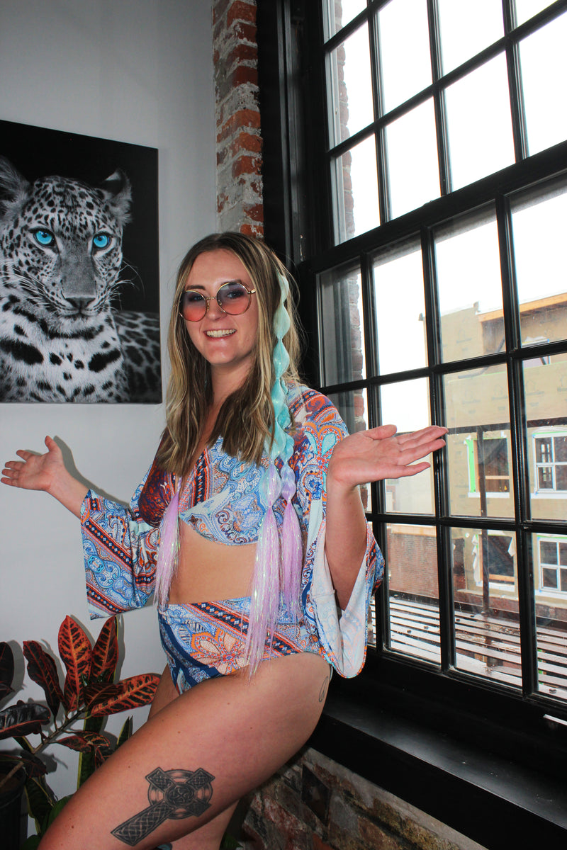 Cataleya Paisley High Waist Shorts