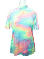 Summer Tie Dye Velvet T-Shirt Dress