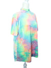 Summer Tie Dye Velvet T-Shirt Dress