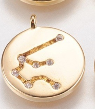 Dainty Zodiac Star Sign Pendant- 14K Gold Filled - Feelin Peachy