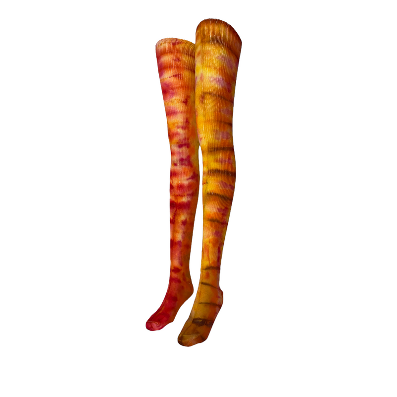 Tie Dye Thigh High Socks- More Colors